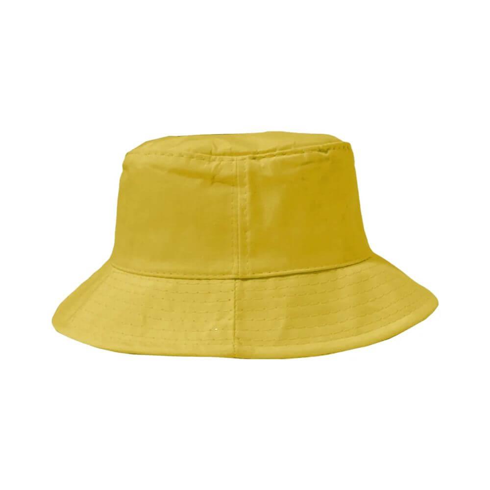 Chapéu Bucket DV1304 na cor Amarelo, brinde personalizado Sky Brindes
