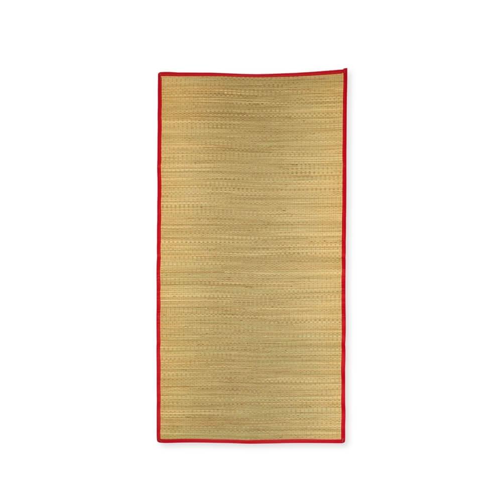Esteira Palha Sintética 1,80 m DV1305 na cor Vermelho, brinde personalizado Sky Brindes