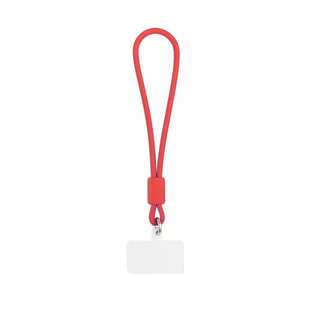 Pulseira Antifurto Para Celular DV1307 na cor Vermelho, brinde personalizado Sky Brindes