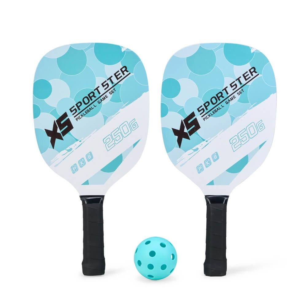 Kit Pickleball 3 Peças DV1308 na cor Azul, brinde personalizado Sky Brindes