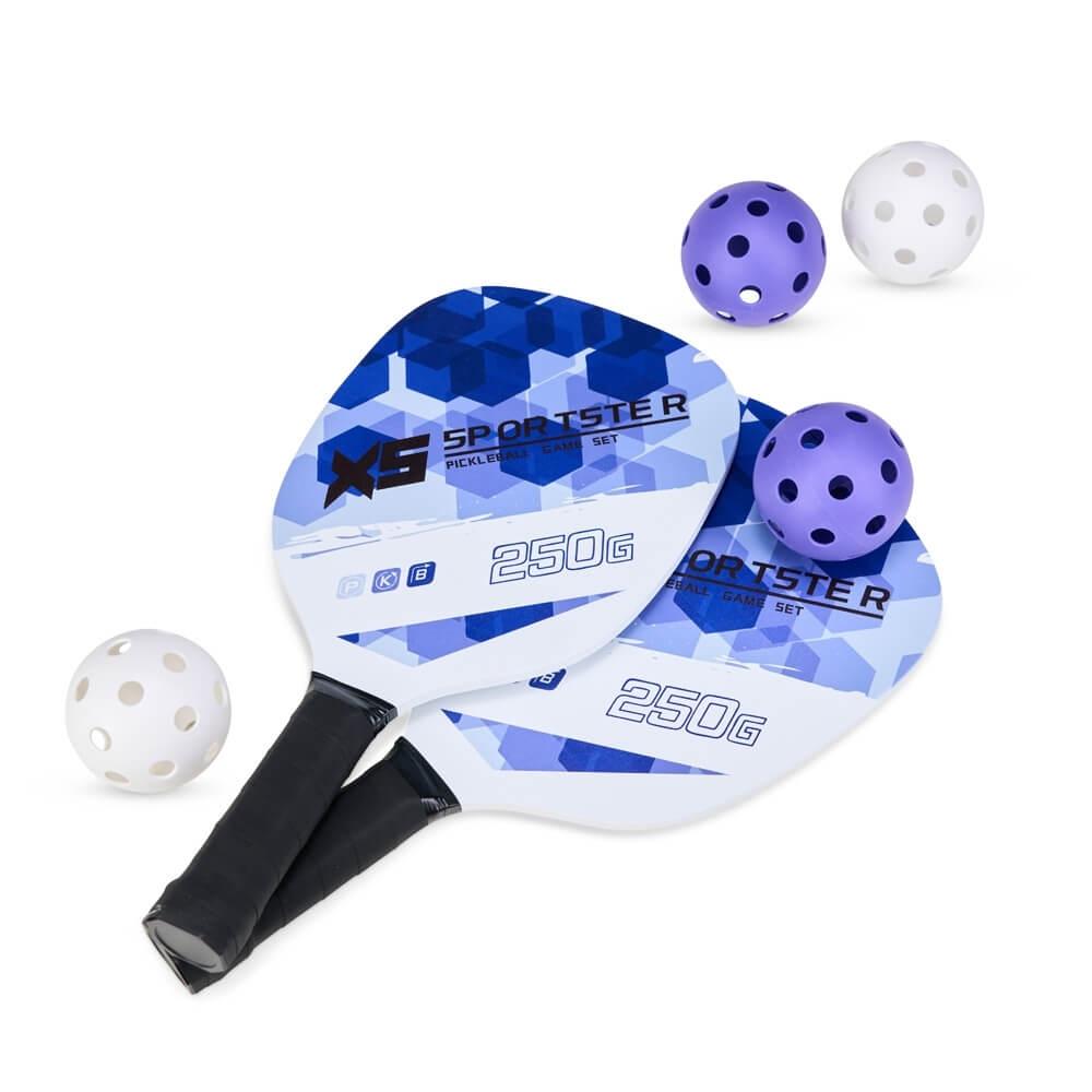 Kit Pickleball 6 Peças DV1309 na cor Azul, brinde personalizado Sky Brindes
