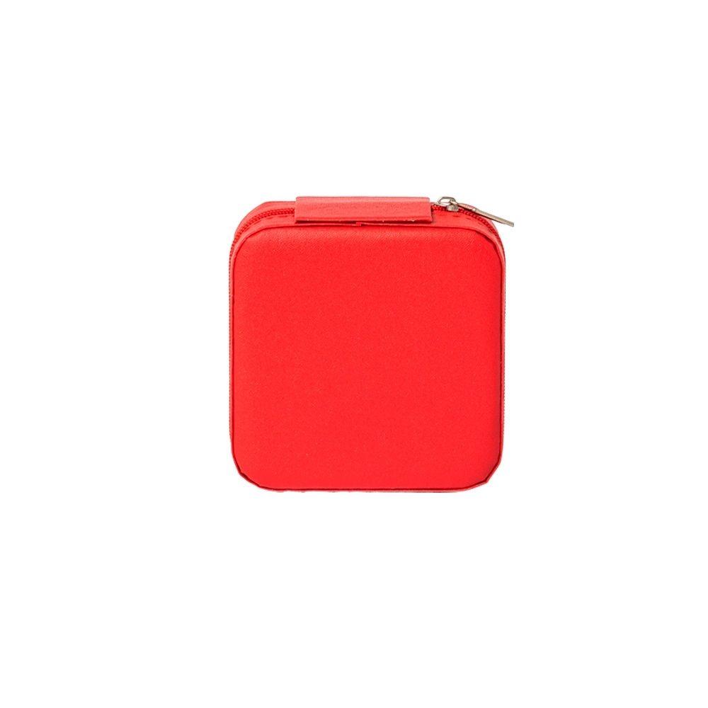 Porta-Joias DV1311 na cor Vermelho, brinde personalizado Sky Brindes
