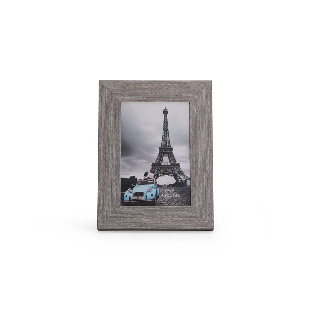 Porta-Retrato PVC DV1312 na cor Cinza, brinde personalizado Sky Brindes