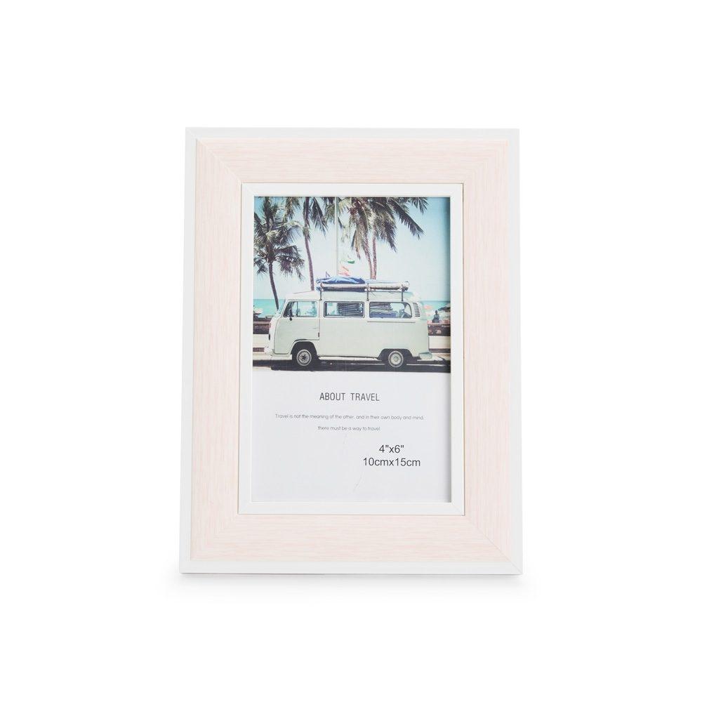 Porta-Retrato PVC DV1313 na cor Rosa, brinde personalizado Sky Brindes