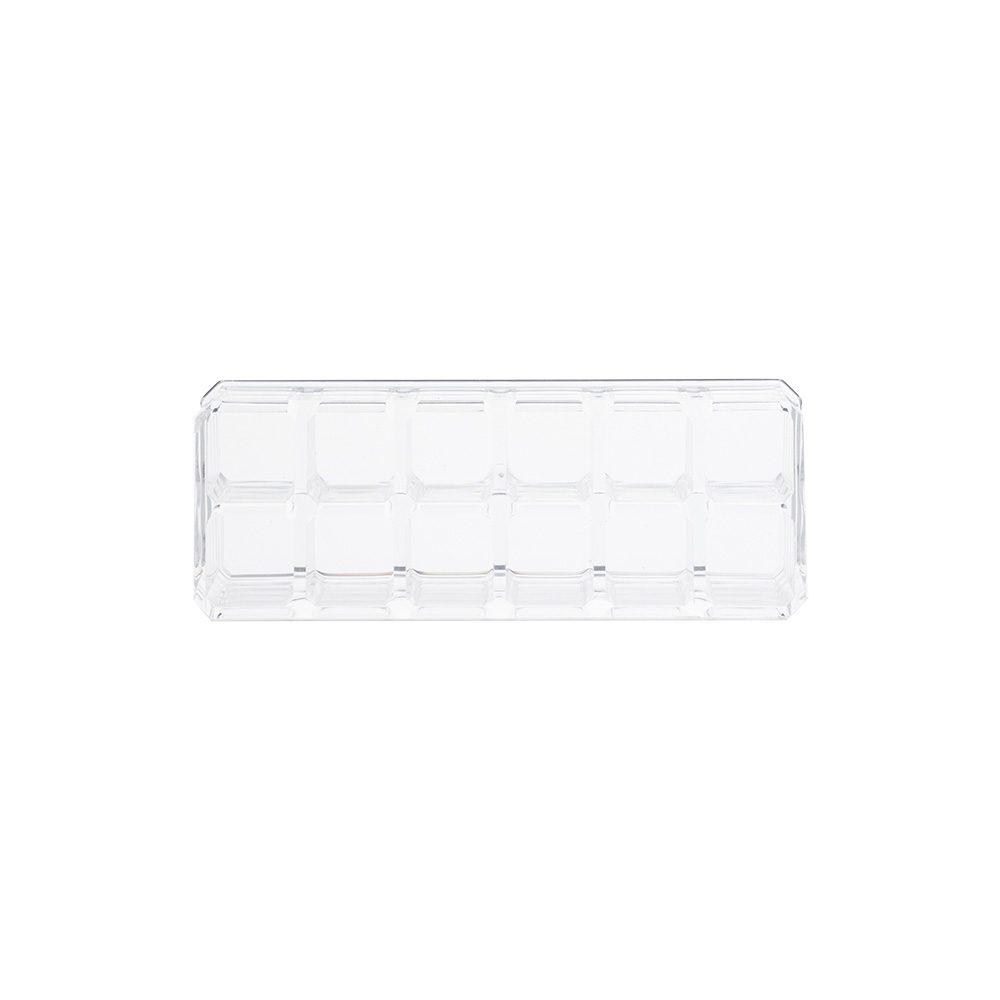 Organizador de cosmeticos acrilico DV1318 na cor Transparente, brinde personalizado Sky Brindes