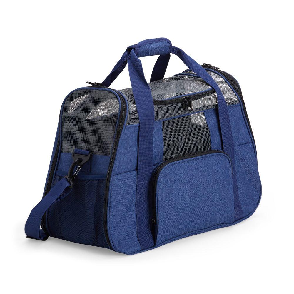 Bolsa para transporte de animais pet`s DV1319 na cor Cinza, brinde personalizado Sky Brindes