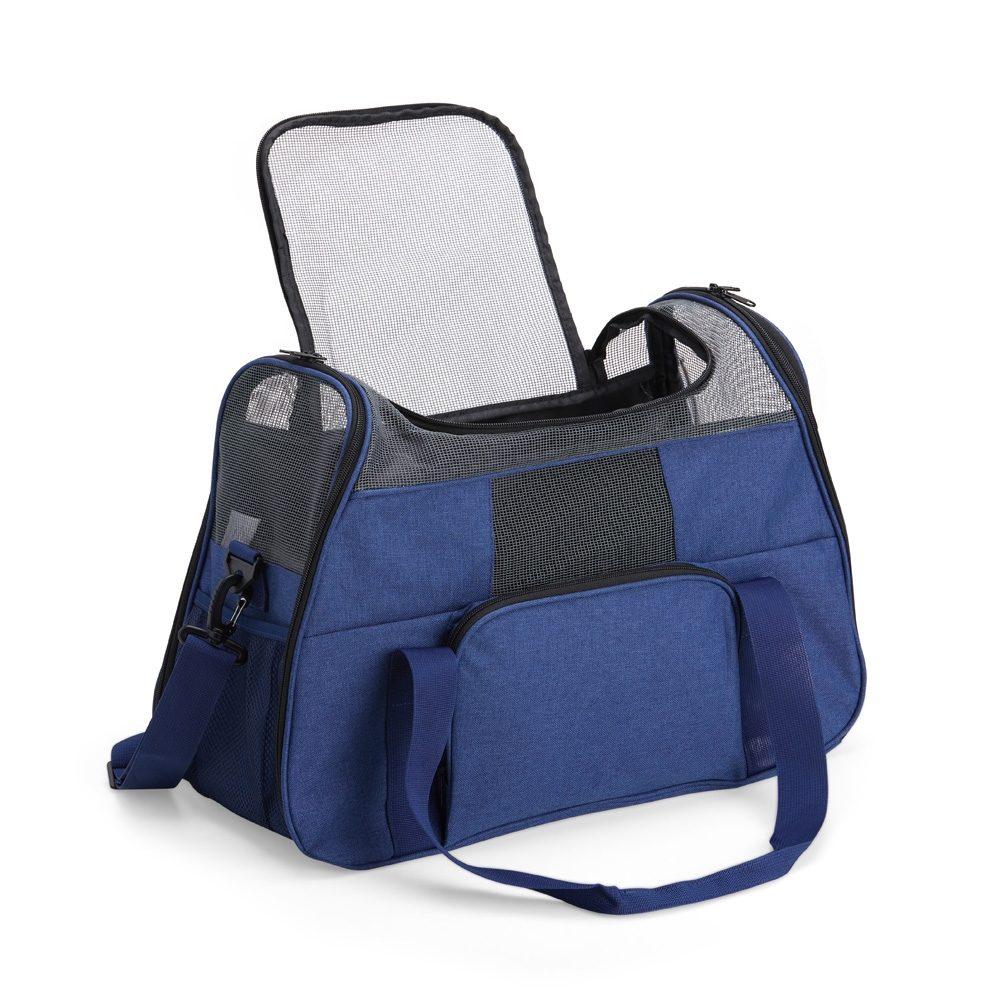 Bolsa para transporte de animais pet`s DV1319 na cor Cinza, brinde personalizado Sky Brindes