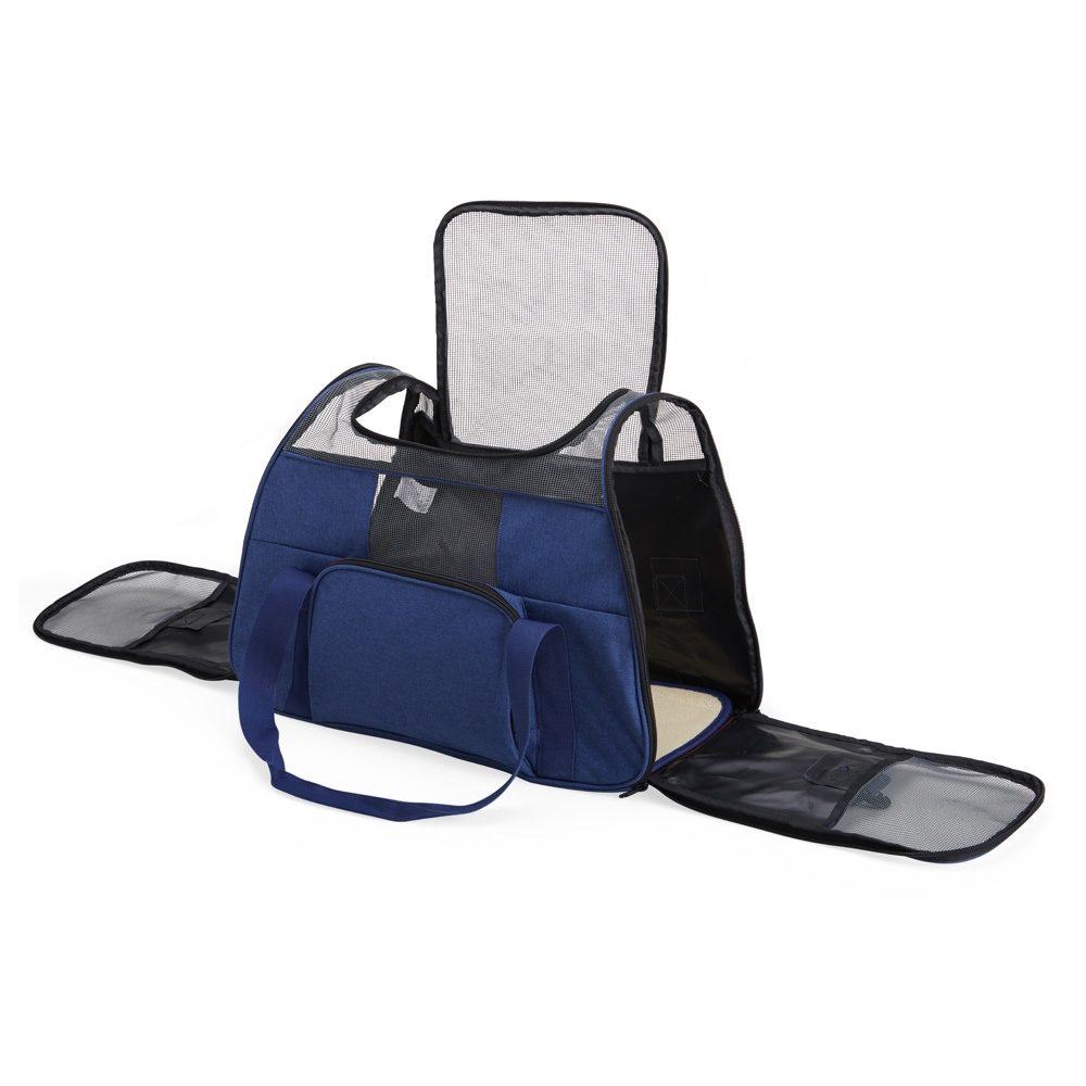 Bolsa para transporte de animais pet`s DV1319 na cor Cinza, brinde personalizado Sky Brindes