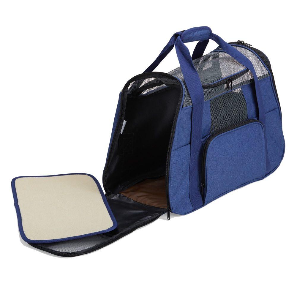 Bolsa para transporte de animais pet`s DV1319 na cor Cinza, brinde personalizado Sky Brindes