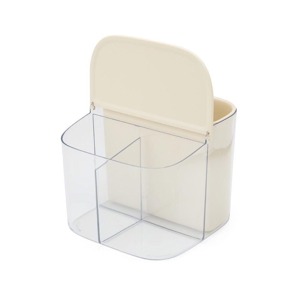 Organizador plástico DV1321 na cor Bege, brinde personalizado Sky Brindes