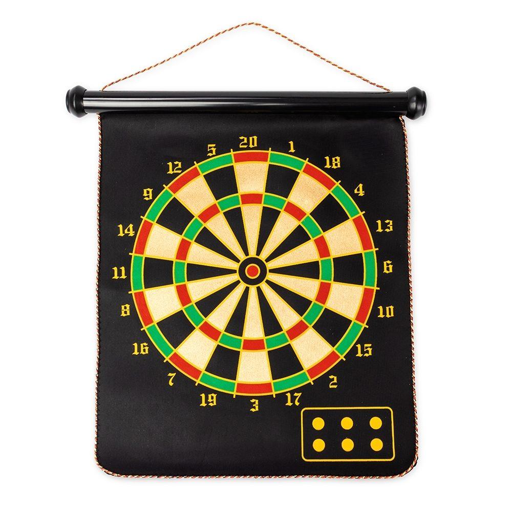 Jogo de dardos magnético dupla face DV1326 na cor Preto, brinde personalizado Sky Brindes