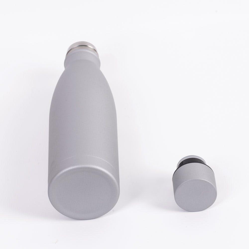 Garrafa térmica 500ml GA1464 na cor Prata, brinde personalizado Sky Brindes