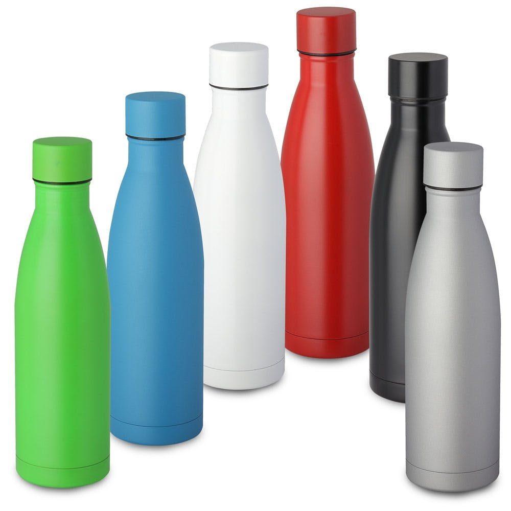 Garrafa térmica 500ml GA1464 na cor Prata, brinde personalizado Sky Brindes