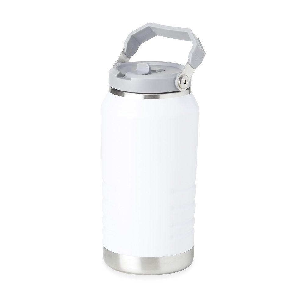 Garrafa térmica 1,1 lt GA1527 na cor Branco, brinde personalizado Sky Brindes