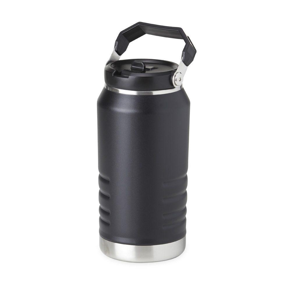 Garrafa térmica 1,1 lt GA1527 na cor Preto, brinde personalizado Sky Brindes