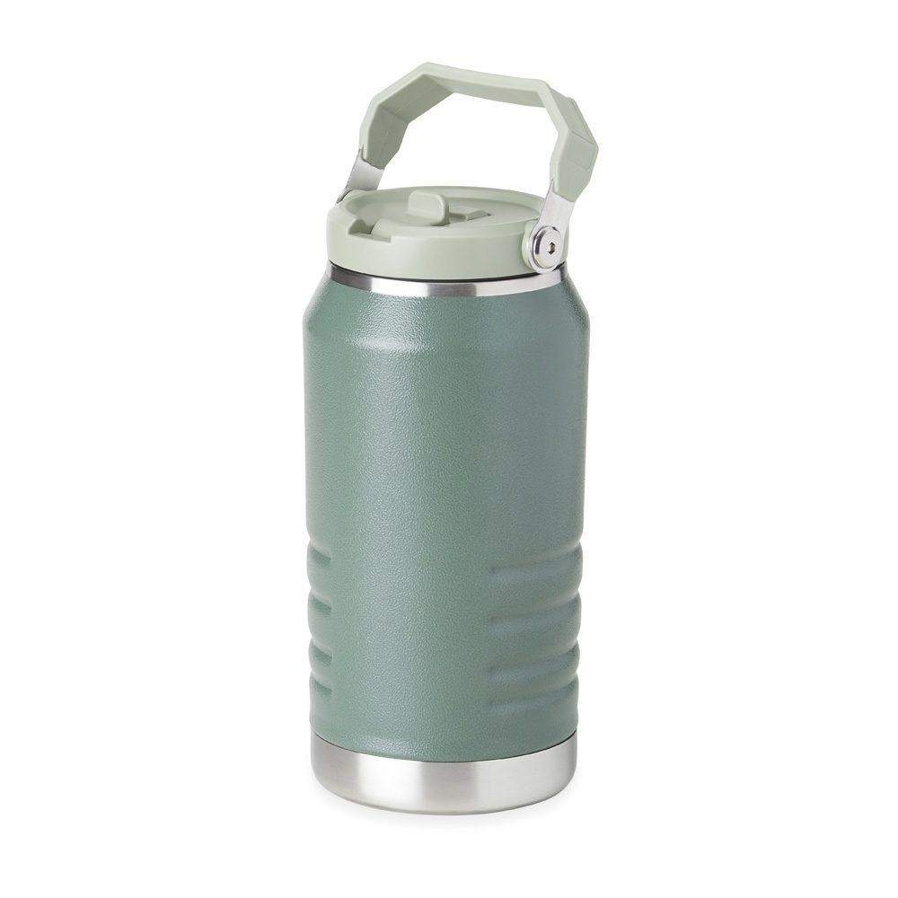 Garrafa térmica 1,1 lt GA1527 na cor Verde, brinde personalizado Sky Brindes