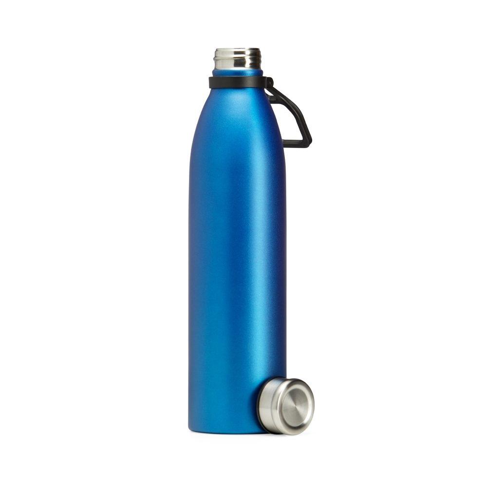 Garrafa Inox 1,1 Litros GA1644 na cor Azul, brinde personalizado Sky Brindes