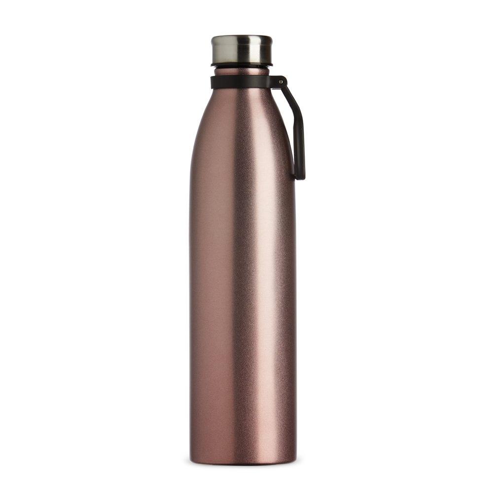 Garrafa Inox 1,1 Litros GA1644 na cor Rosa, brinde personalizado Sky Brindes