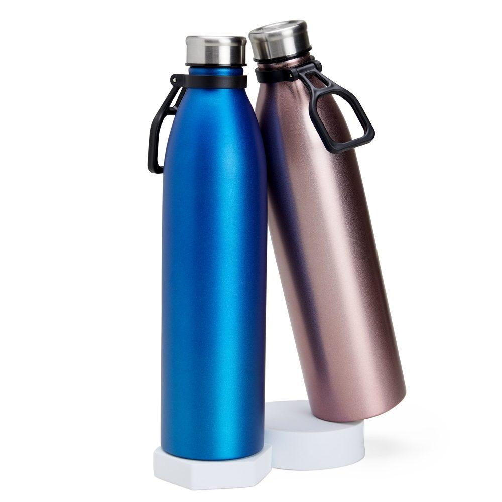 Garrafa Inox 1,1 Litros GA1644 na cor Azul, brinde personalizado Sky Brindes