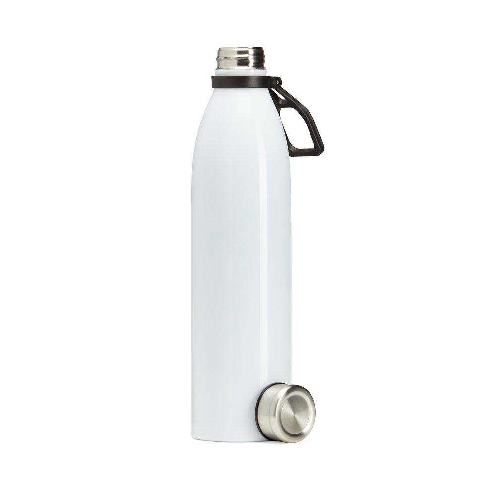 Garrafa Inox 1,1 Litros GA1653 na cor Branco, brinde personalizado Sky Brindes