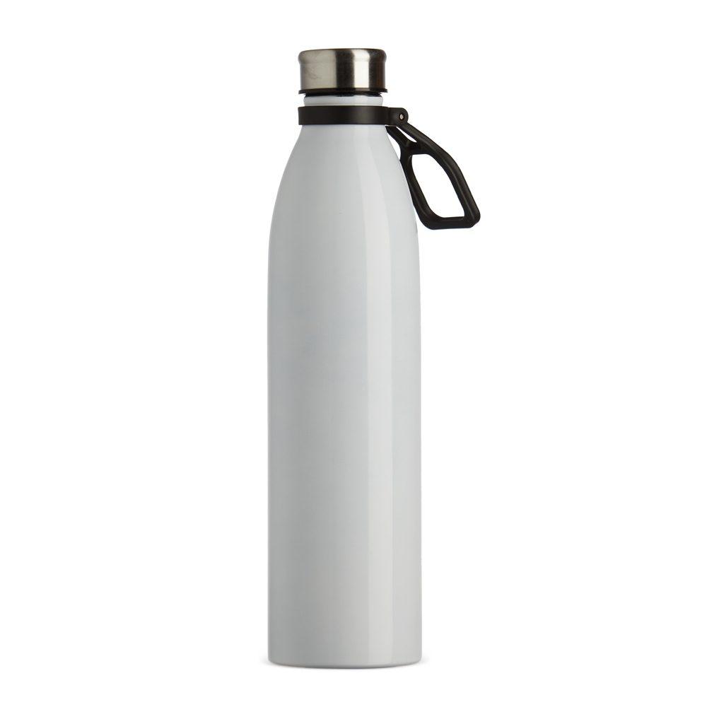 Garrafa Inox 1,1 Litros GA1653 na cor Branco, brinde personalizado Sky Brindes