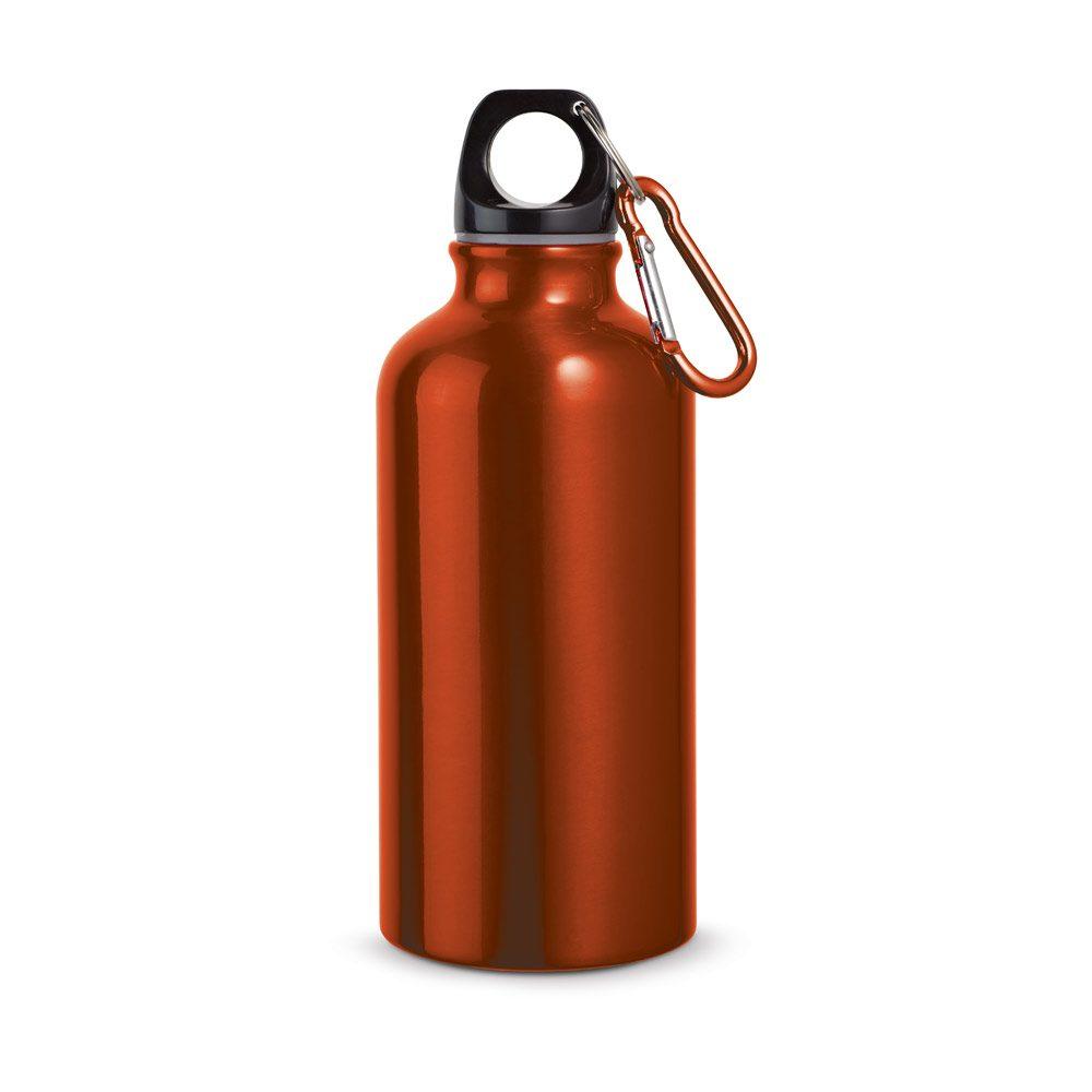 Garrafa esportiva em alumínio GA1670 na cor Laranja, brinde personalizado Sky Brindes