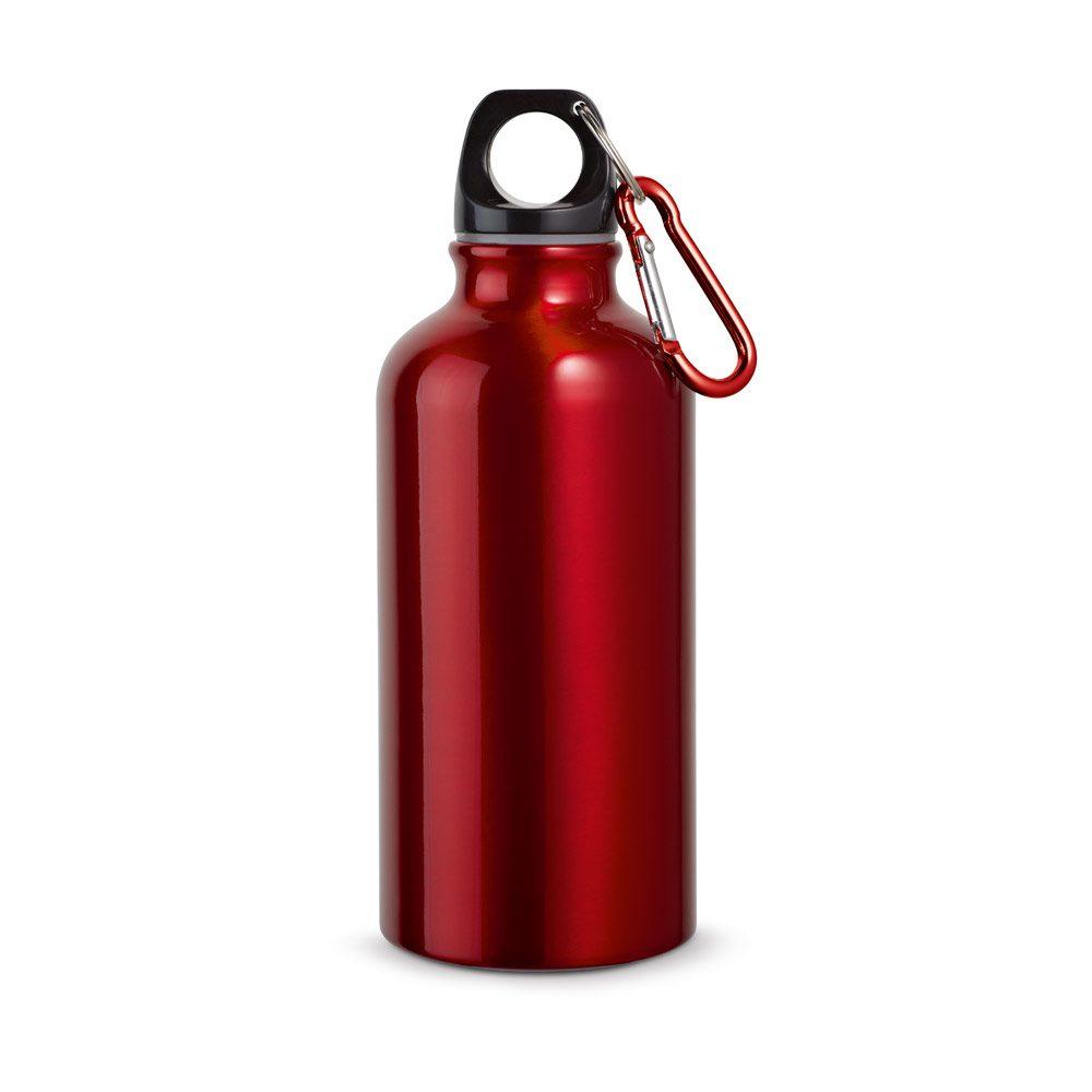 Garrafa esportiva em alumínio GA1670 na cor Vermelho, brinde personalizado Sky Brindes