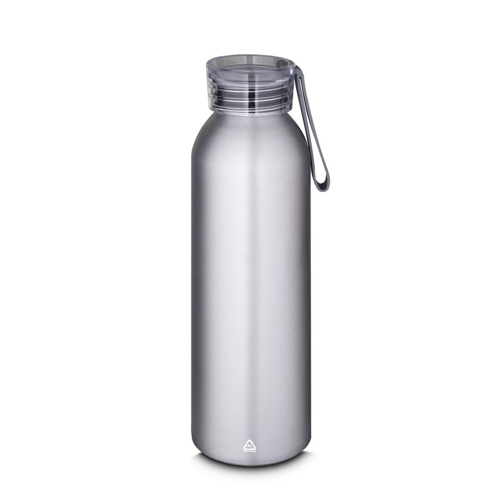 Garrafa em Alumínio de 600ml GA1675 na cor Prata, brinde personalizado Sky Brindes
