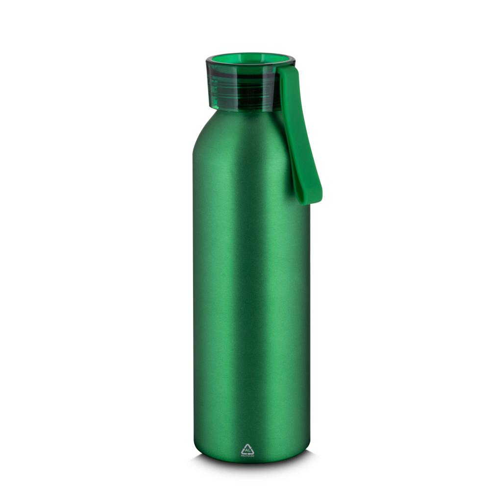 Garrafa em Alumínio de 600ml GA1675 na cor Verde, brinde personalizado Sky Brindes