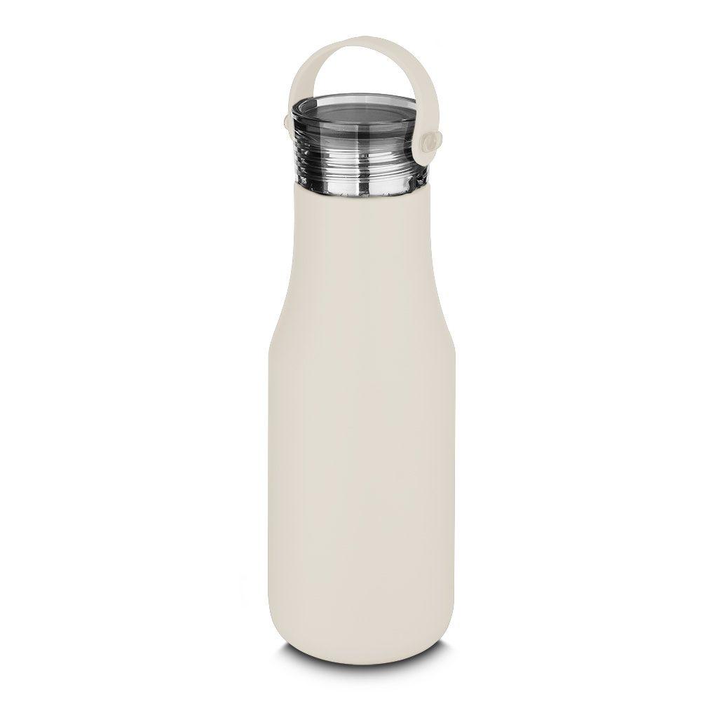 Garrafa Térmica de 500ml GA1676 na cor Branco, brinde personalizado Sky Brindes