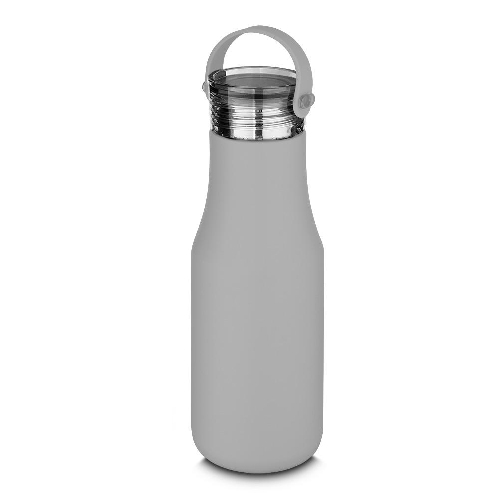 Garrafa Térmica de 500ml GA1676 na cor Cinza, brinde personalizado Sky Brindes