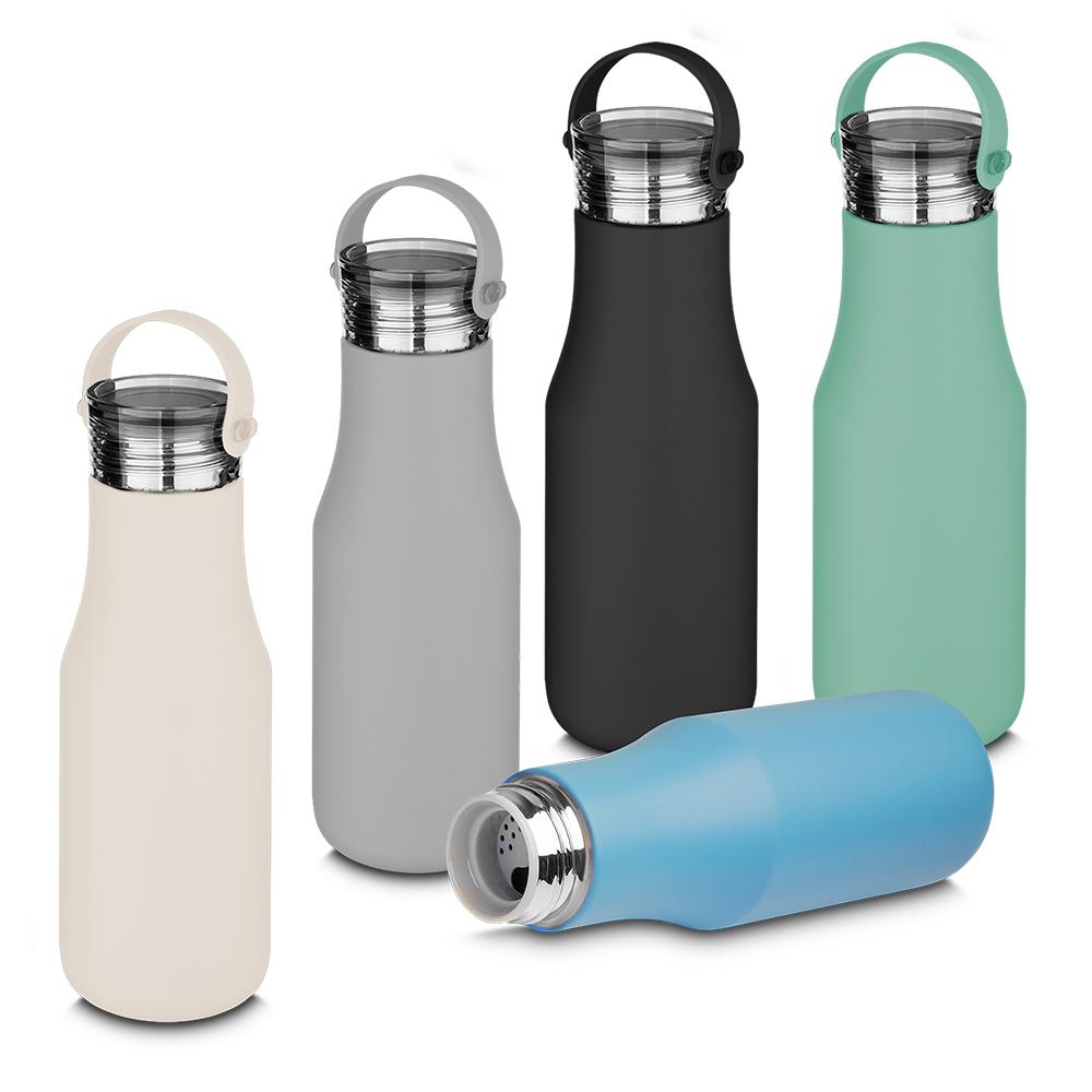 Garrafa Térmica de 500ml GA1676 na cor Off white, brinde personalizado Sky Brindes