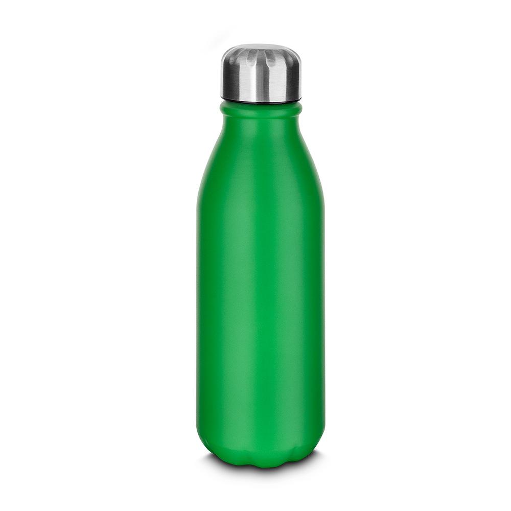 Garrafa em Alumínio de 550ml GA1685 na cor Verde, brinde personalizado Sky Brindes