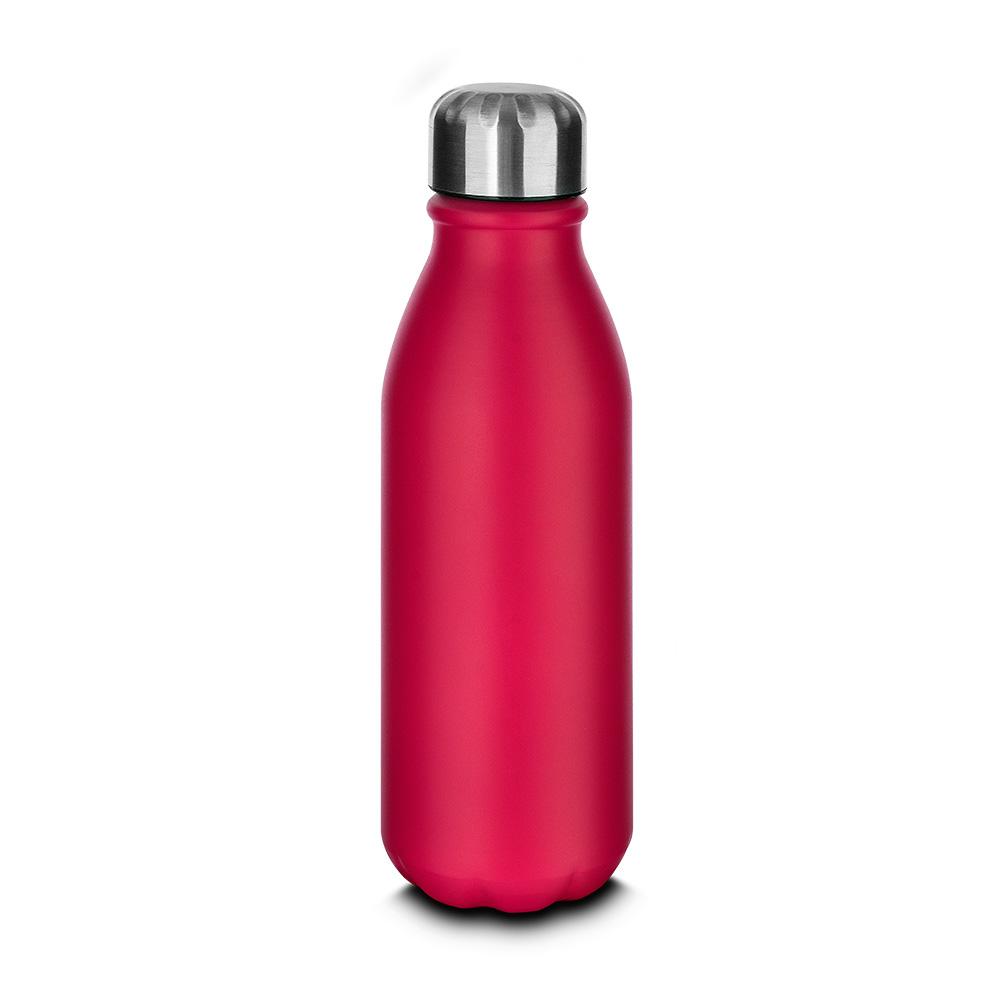 Garrafa em Alumínio de 550ml GA1685 na cor Vermelho, brinde personalizado Sky Brindes