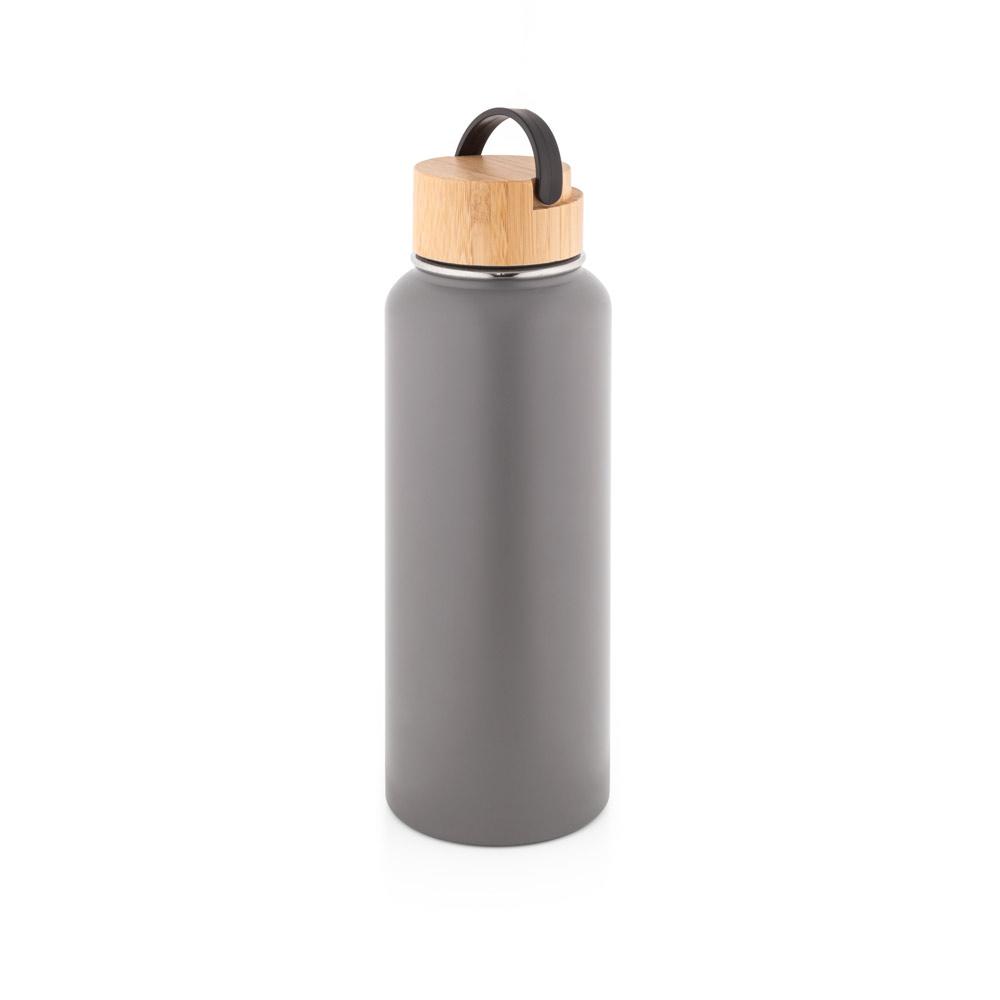 Squeeze térmico em aço inox GA1686 na cor Preto, brinde personalizado Sky Brindes
