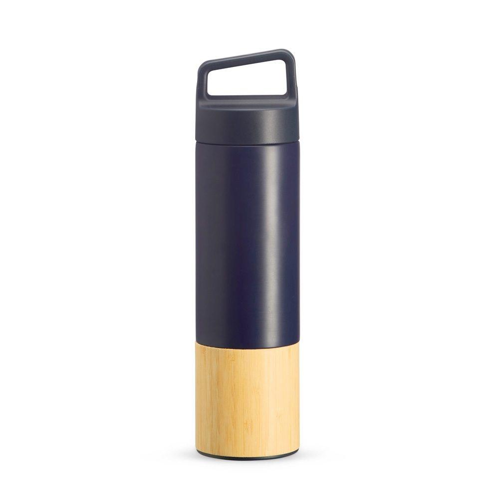 Garrafa Térmica 550ml GA1698 na cor Azul, brinde personalizado Sky Brindes