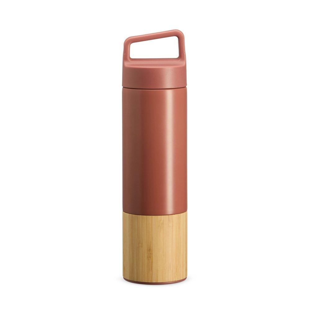 Garrafa Térmica 550ml GA1698 na cor Vermelho, brinde personalizado Sky Brindes