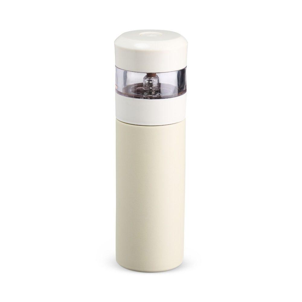 Garrafa Térmica 350ml GA1700 na cor Bege, brinde personalizado Sky Brindes