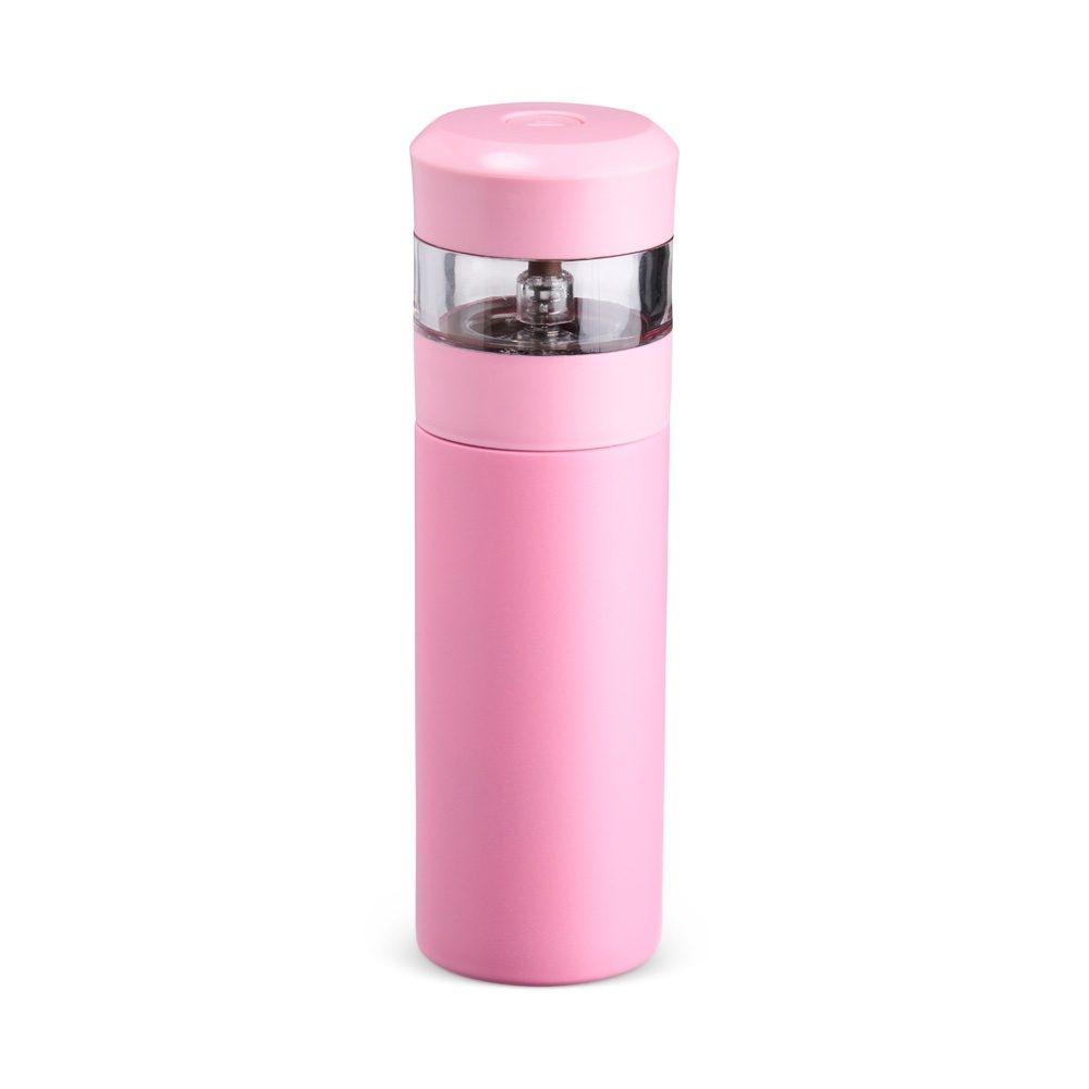 Garrafa Térmica 350ml GA1700 na cor Rosa, brinde personalizado Sky Brindes