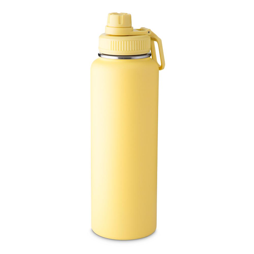 Garrafa Térmica 1,2 Litros GA1702 na cor Amarelo, brinde personalizado Sky Brindes