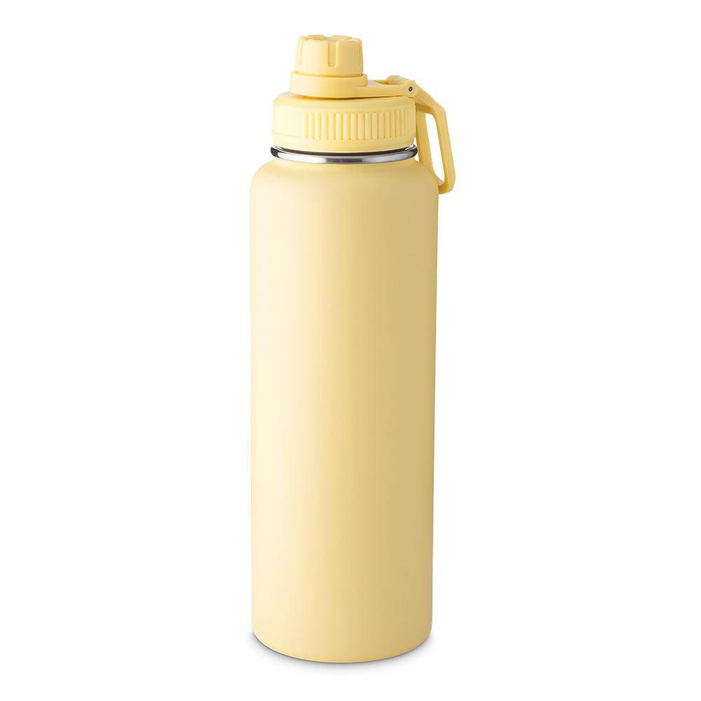 Garrafa Térmica 1,2 Litros GA1702 na cor Amarelo, brinde personalizado Sky Brindes