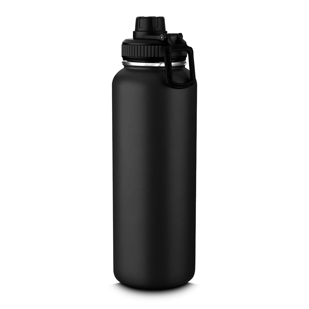 Garrafa Térmica 1,2 Litros GA1702 na cor Preto, brinde personalizado Sky Brindes
