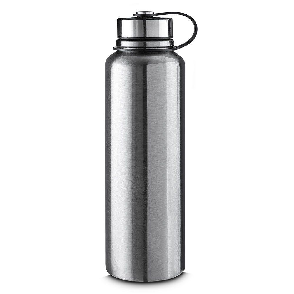 Garrafa Térmica 1 Litro GA1715 na cor Prata, brinde personalizado Sky Brindes