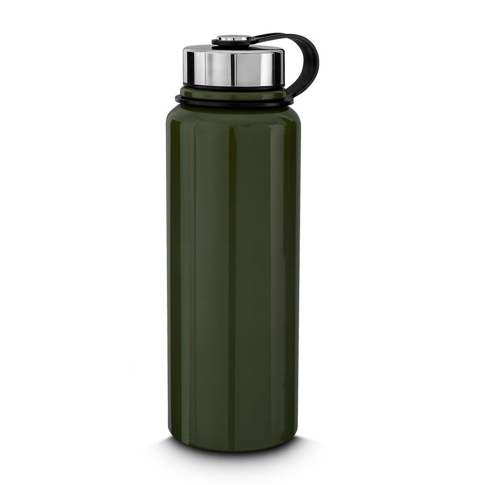 Garrafa Térmica 1 Litro GA1715 na cor Verde, brinde personalizado Sky Brindes