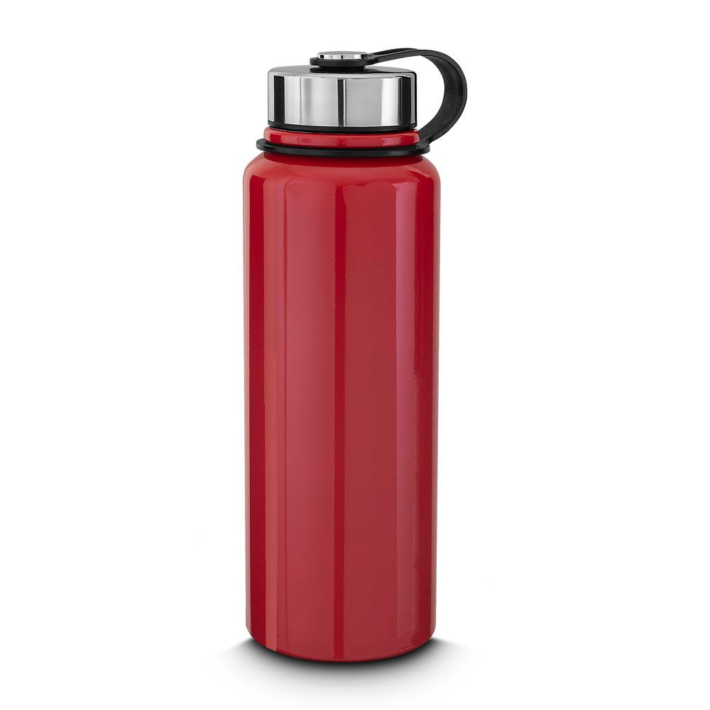 Garrafa Térmica 1 Litro GA1715 na cor Vermelho, brinde personalizado Sky Brindes