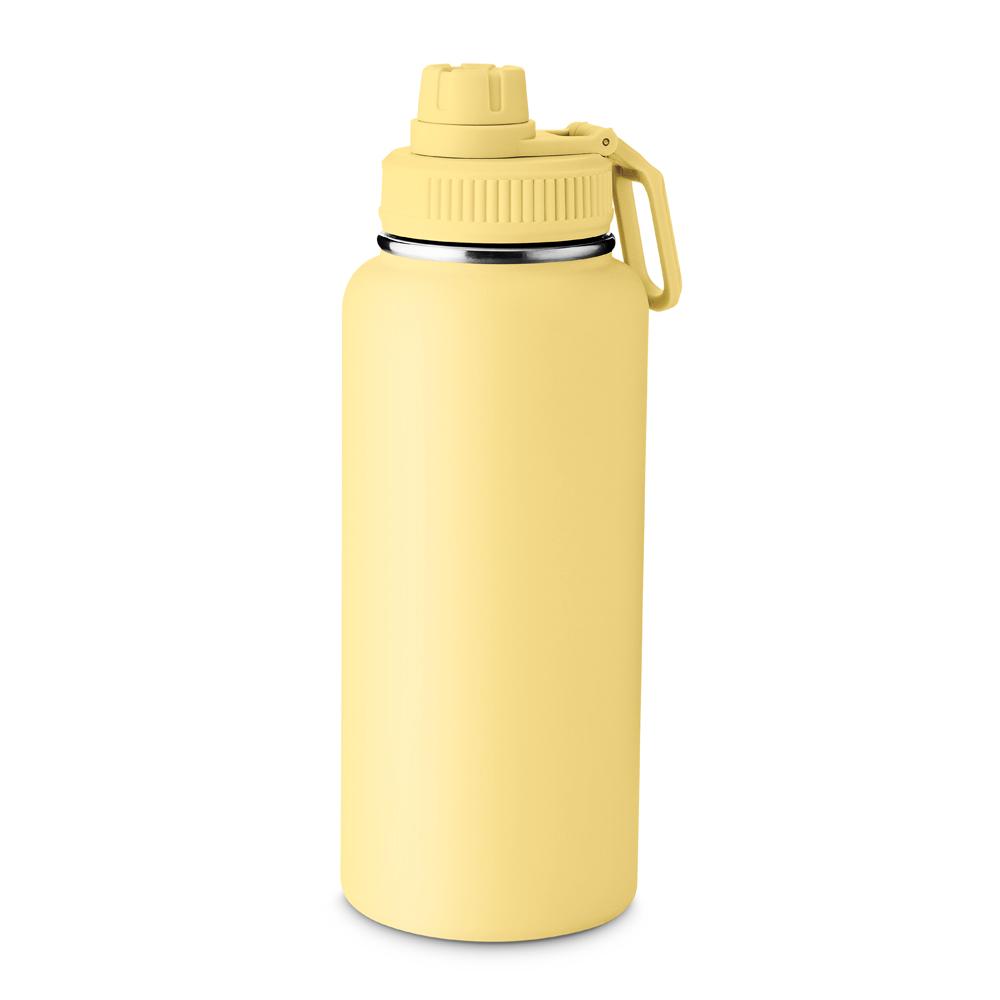 Garrafa Térmica 960ml GA1720 na cor Amarelo, brinde personalizado Sky Brindes