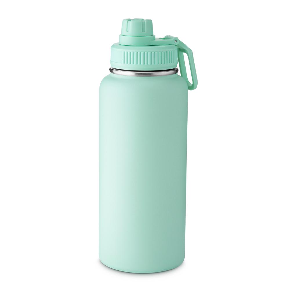Garrafa Térmica 960ml GA1720 na cor Verde, brinde personalizado Sky Brindes