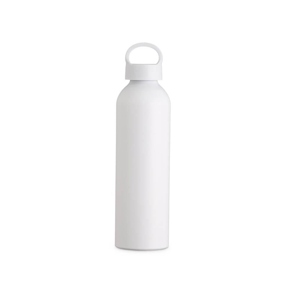 Garrafa Alumínio 630ml GA1741 na cor Branco, brinde personalizado Sky Brindes
