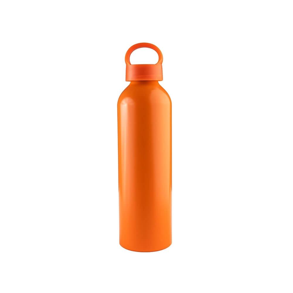 Garrafa Alumínio 630ml GA1741 na cor Laranja, brinde personalizado Sky Brindes