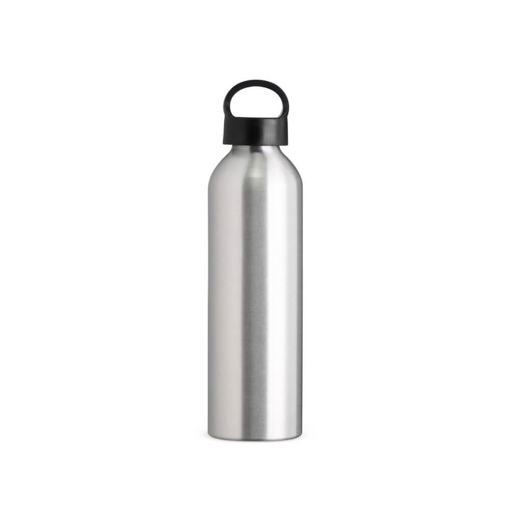 Garrafa Alumínio 630ml GA1741 na cor Prata, brinde personalizado Sky Brindes